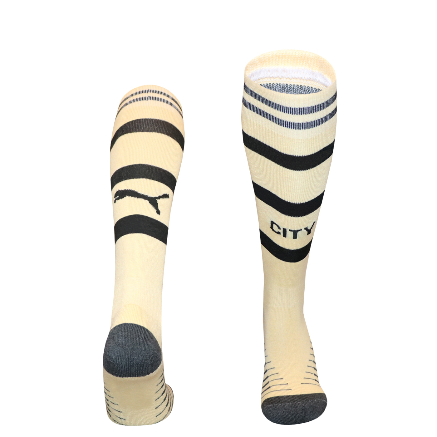 AAA Quality Manchester City 26/27 Third Cream Soccer Socks